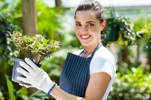 Image showing a garden maintenance issue being assessed